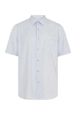 Mavi Klasik Fit 100% Pamuk Kısa Kol Klasik Gömlek - 3