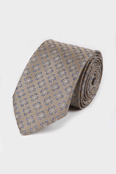 Desenli Gold Kravat - 1