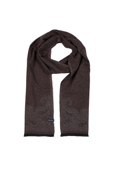 Antrasit Desenli Atkı - 2