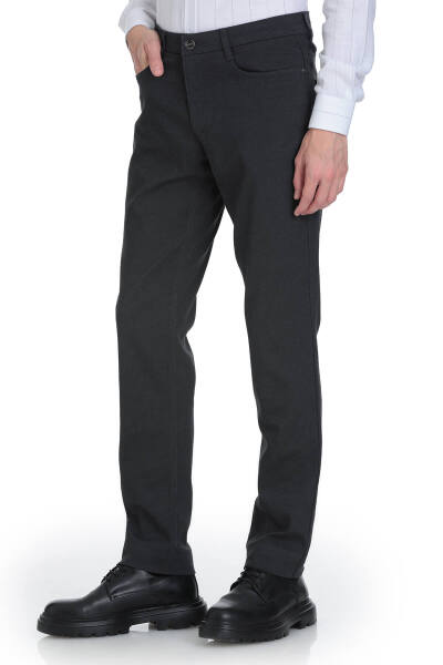 Antrasit Regular Fit 5 Cep Pamuklu Kot Pantolon - 2