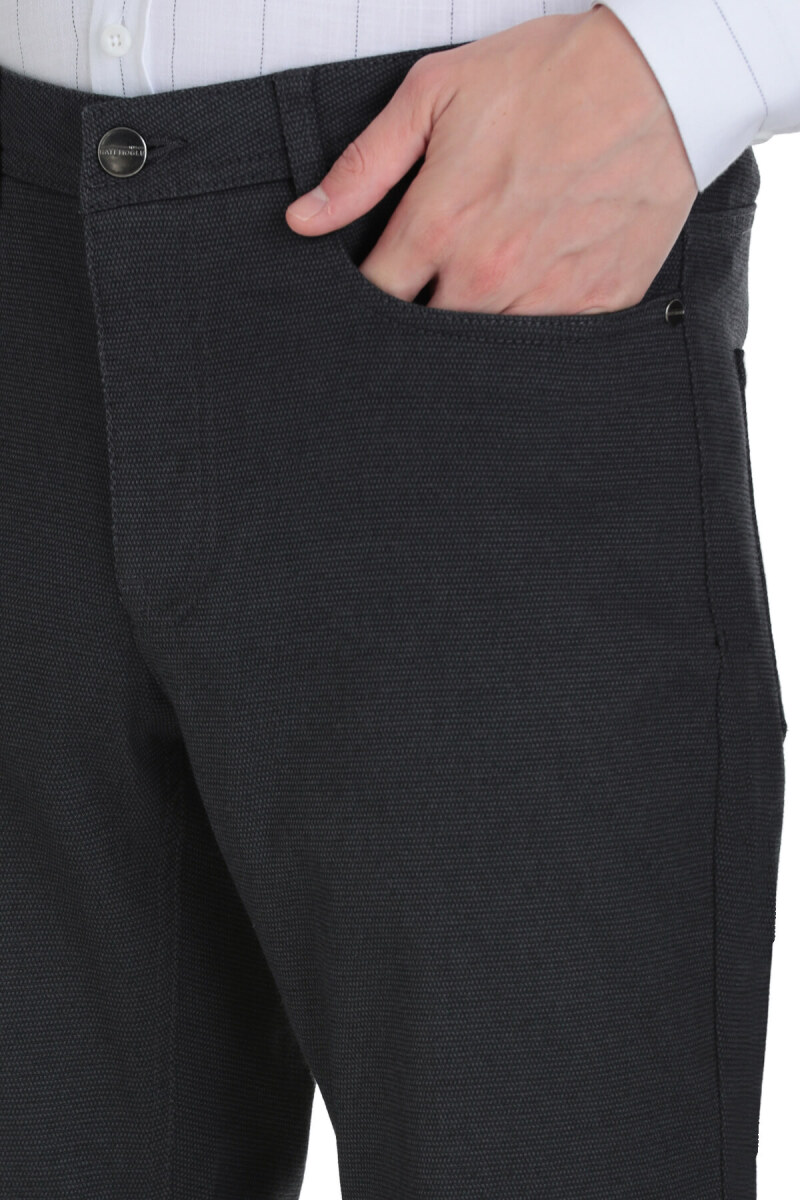 Antrasit Regular Fit 5 Cep Pamuklu Kot Pantolon - Hatemoğlu (1)