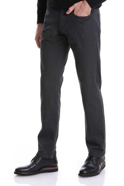 Antrasit Regular Fit 5 Cep Pamuklu Kot Pantolon - 3