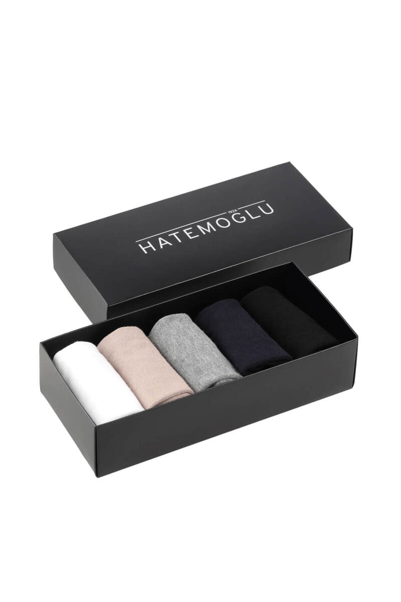 Erkek Bambu 5’li Konforlu Kısa Çorap Seti - Hatemoğlu