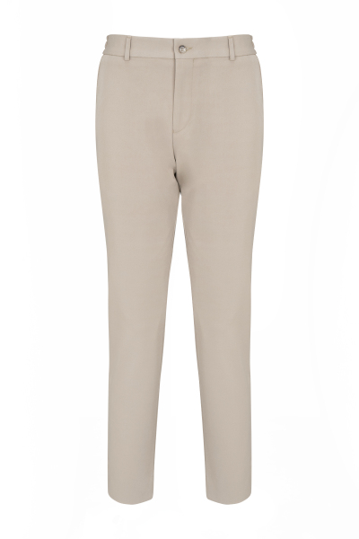 Bej Comfort Fit Mono Yaka Takım Elbise - 4