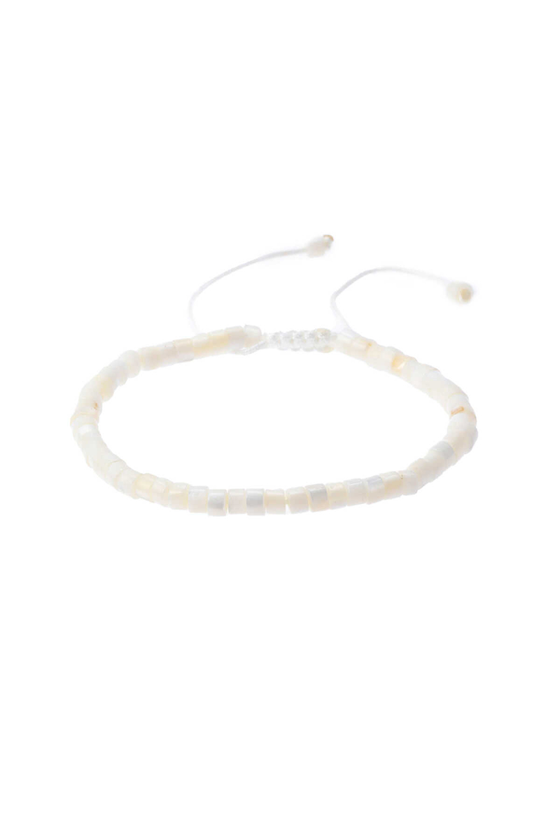 Bej Desenli Hematit Taş Bileklik - Hatem Saykı