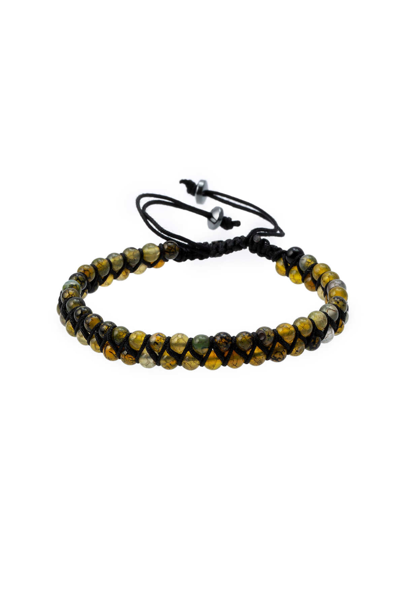 Bej Hematit Taş Bileklik - Hatem Saykı