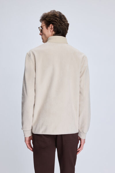 Bej Regular Fit Hakim Yaka Baharlık Mont - 4