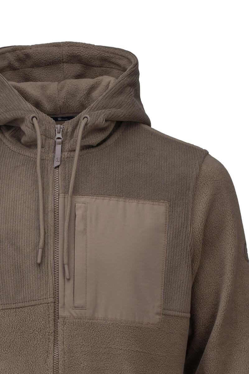 Bej Regular Fit Hakim Yaka Kapüşonlu Şişme Mont - HTML (1)
