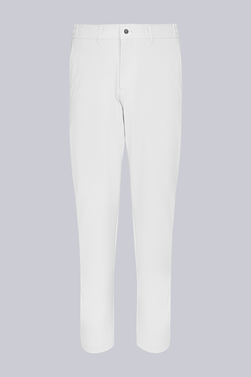 Bej Slim Fit Çizgili Mono Yaka Takım Elbise - Saykı (1)