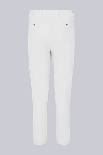 Bej Slim Fit Çizgili Mono Yaka Takım Elbise - 5