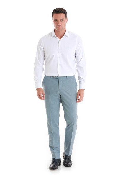 Beyaz Comfort Fit Slim Yaka Uzun Kollu Gömlek - 2