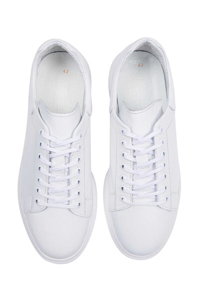 Beyaz Deri Sneaker - 3