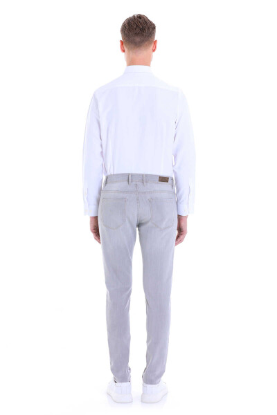 Beyaz Comfort Fit Pamuklu Düğmeli Yaka Uzun Kollu Casual Gömlek - 6