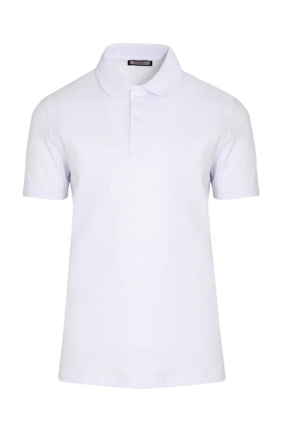 Beyaz Polo Yaka Tişört - 1