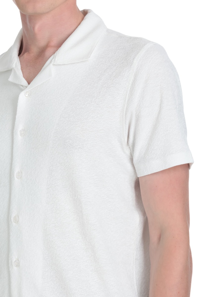 Beyaz Regular Fit Apaş Yaka Gömlek - Saykı (1)