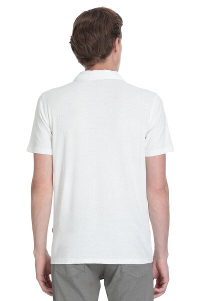 Beyaz Regular Fit Apaş Yaka Gömlek - 5