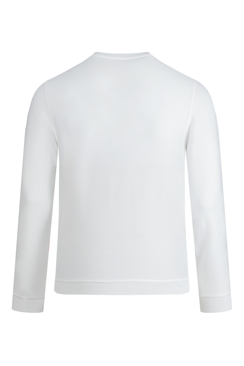 Beyaz Regular Fit Bisiklet Yaka Sweatshirt - Saykı (1)