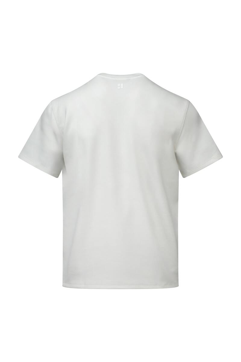 Beyaz Regular Fit Bisiklet Yaka Tişört - HTML (1)