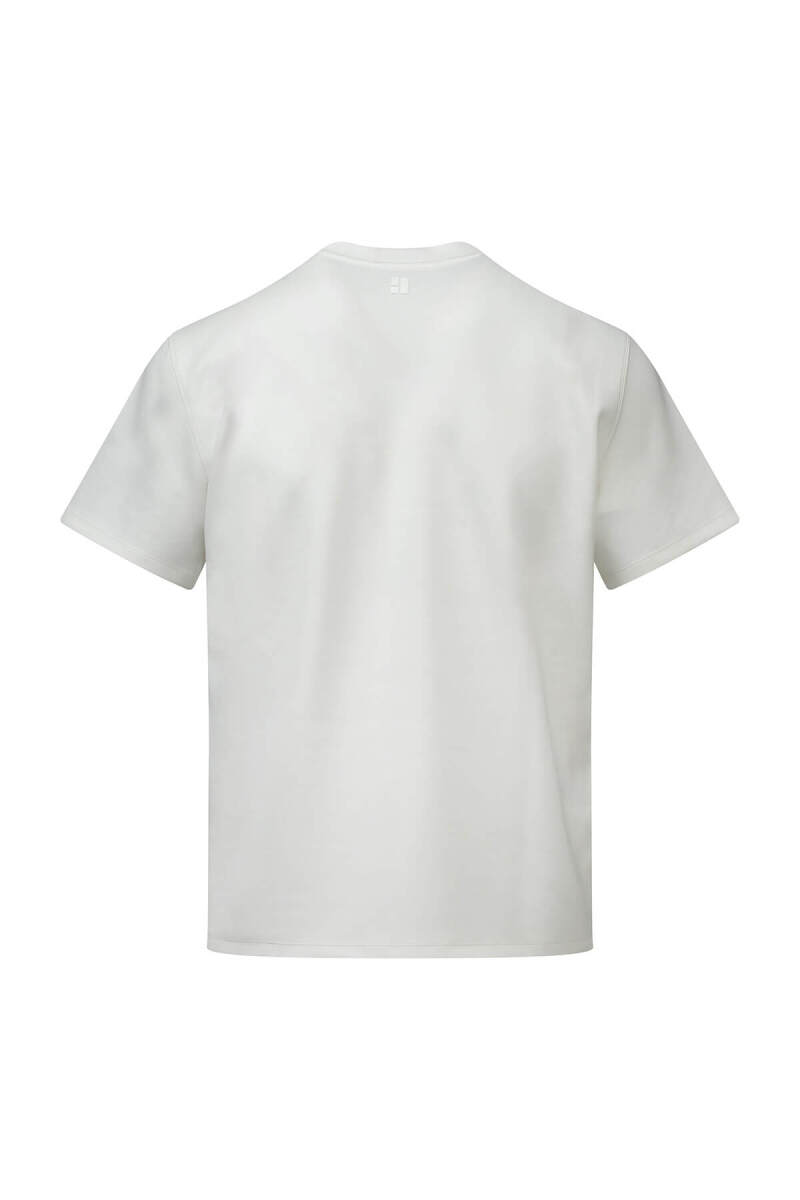 Beyaz Regular Fit Bisiklet Yaka Tişört - HTML (1)