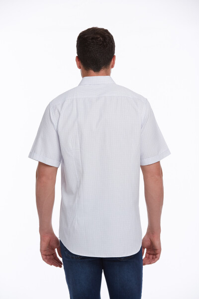 Mavi Regular Fit Kareli Pamuklu Slim Yaka Kısa Kol Klasik Gömlek - 5