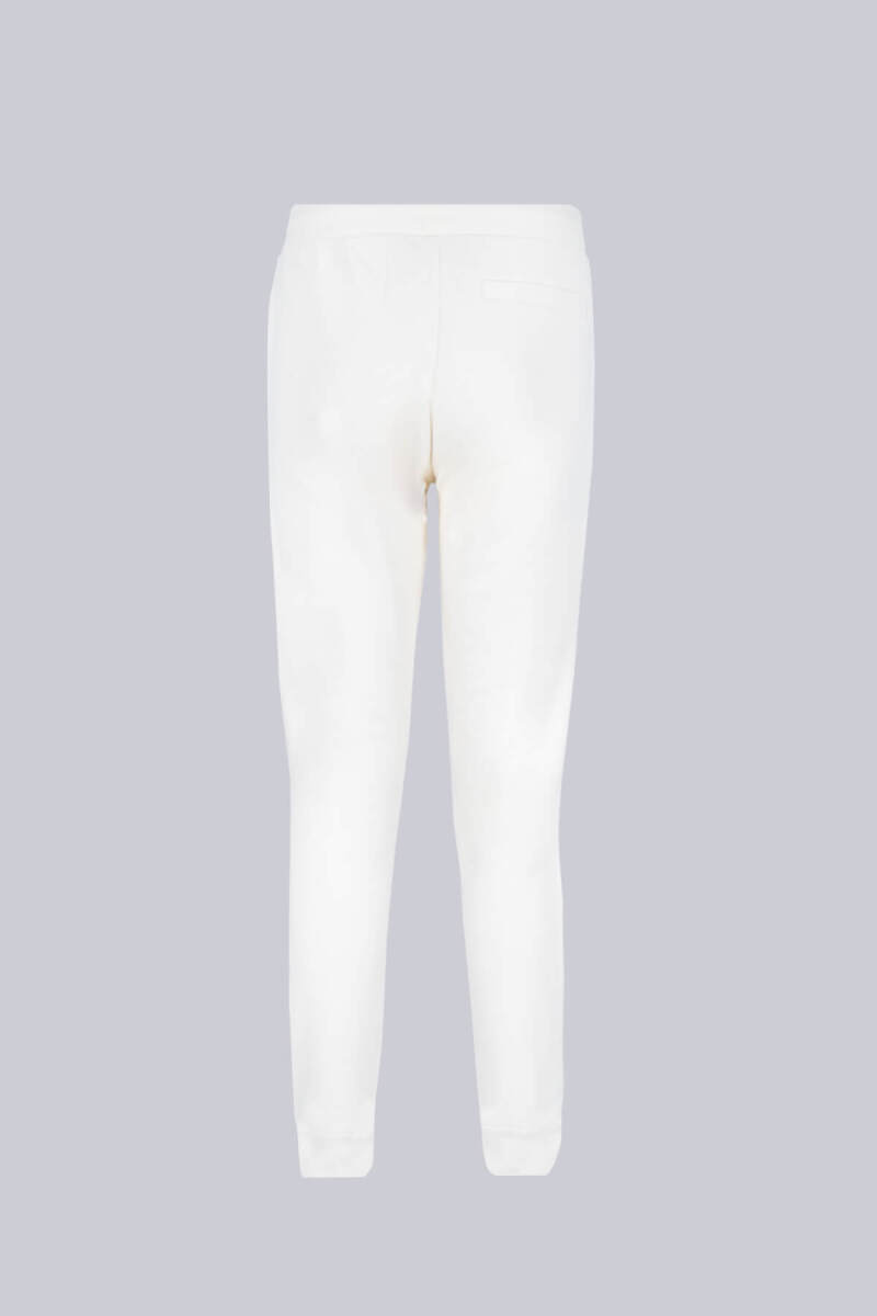 Beyaz Regular Fit Yandan Cepli Pamuklu Eşofman Altı - HTML (1)