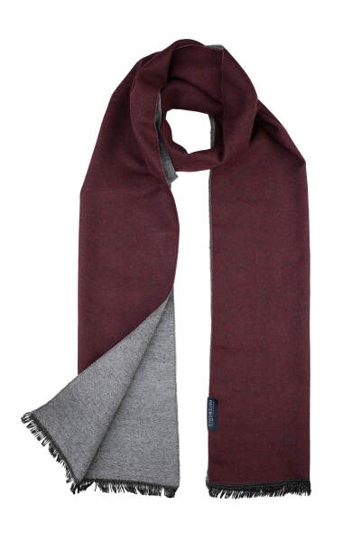 Bordo Çift Taraflı Atkı - 3