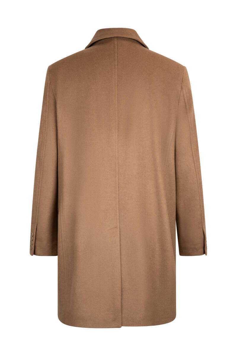Camel Regular Fit Bebe Yaka Kaşe Yünlü Palto - Hatem Saykı (1)