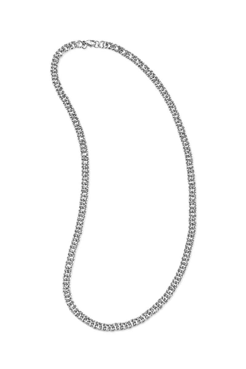 Çelik Zincirli Erkek Kolye - Hatem Saykı