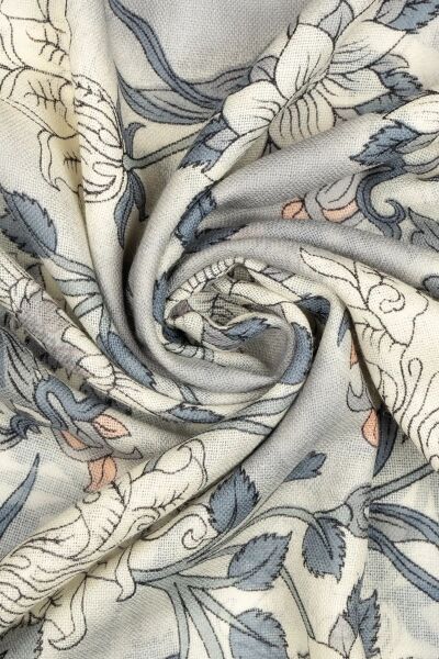 Hatemoğlu Desenli 100% Yün Atkı - 3