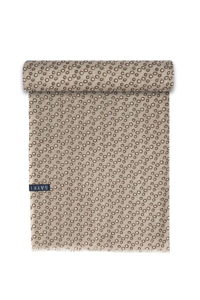 Desenli 100% Yün Atkı - 2