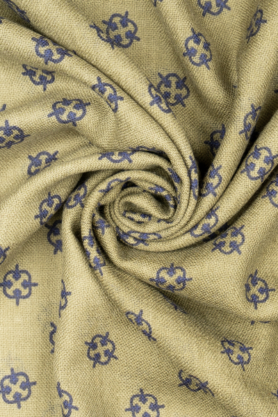 Desenli 100% Yün Atkı - 2