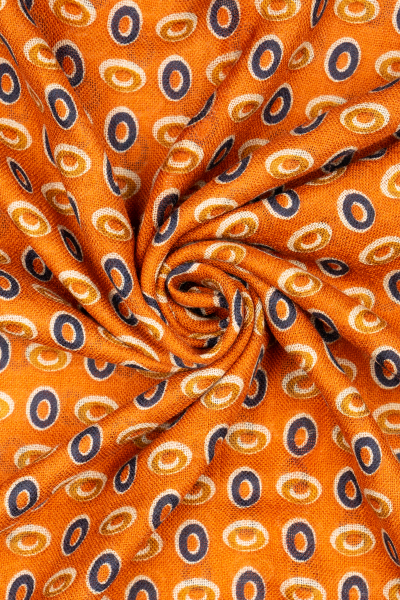 Desenli 100% Yün Atkı - 2