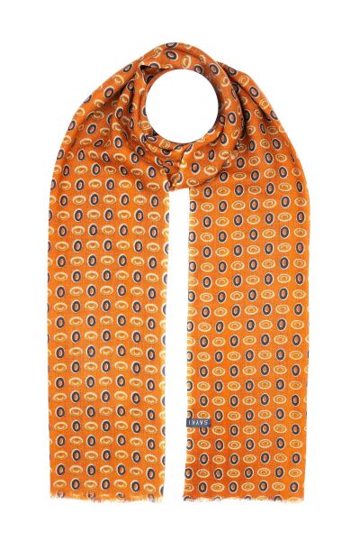 Desenli 100% Yün Atkı 