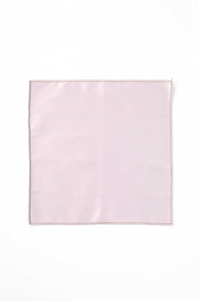 Ekru Klasik Saten Cep Mendili - 2