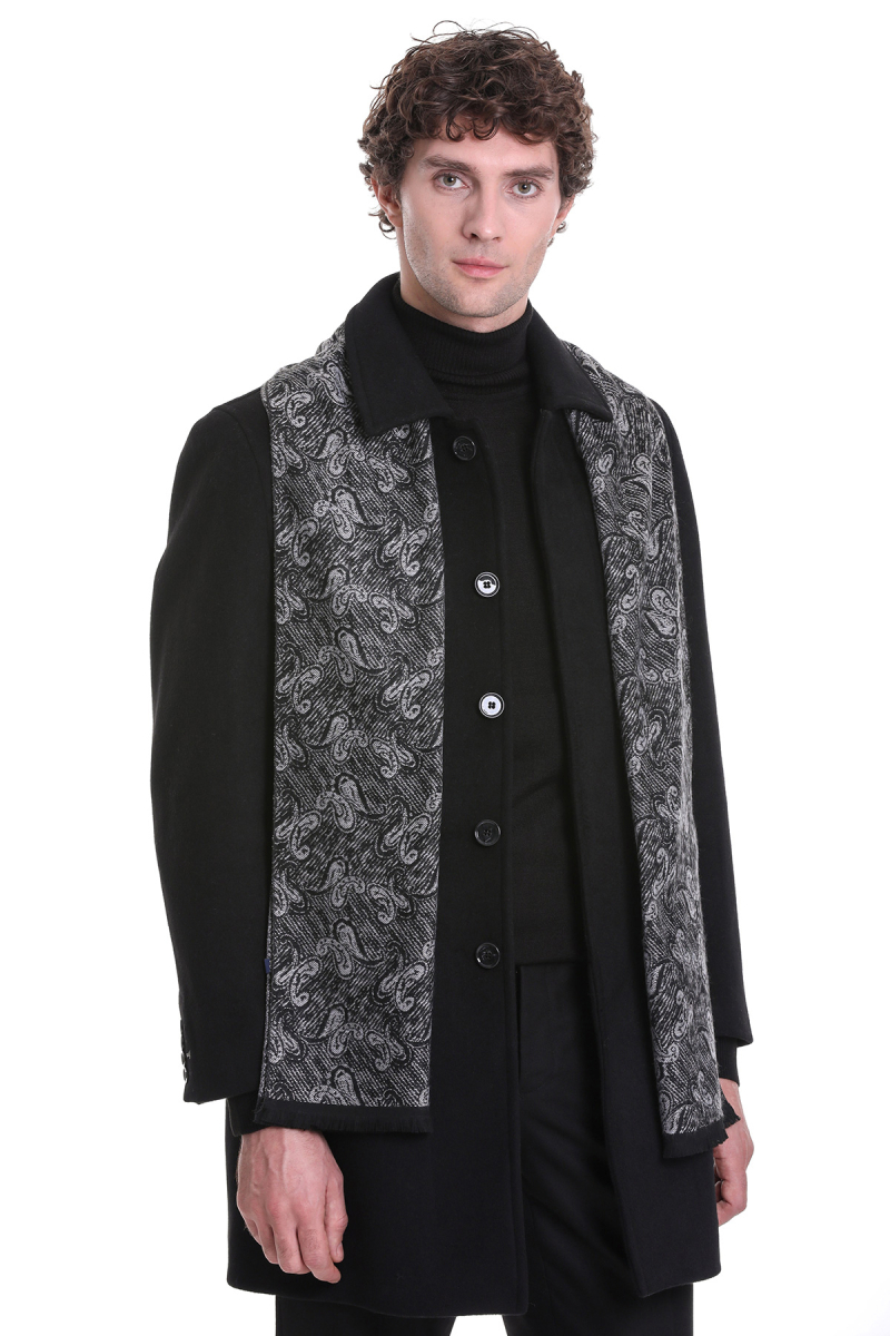 Gri Çift Taraflı Atkı - Hatemoğlu