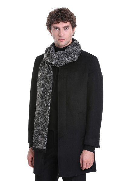 Gri Çift Taraflı Atkı - 2