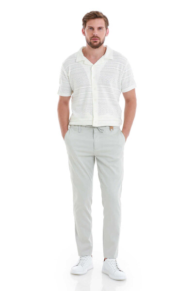 Gri Dinamik Fit Düz Yandan Cepli Jogger Pantolon 