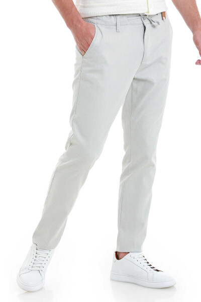 Gri Dinamik Fit Düz Yandan Cepli Jogger Pantolon - 4