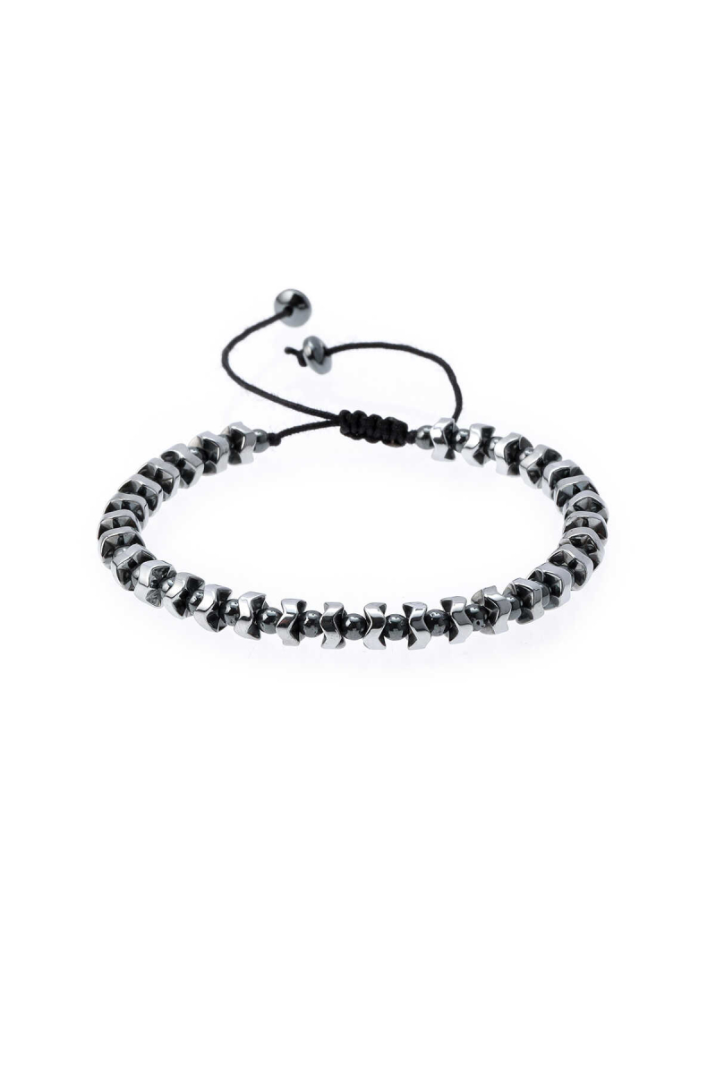 Gri Hematit Taş Bileklik - Hatem Saykı