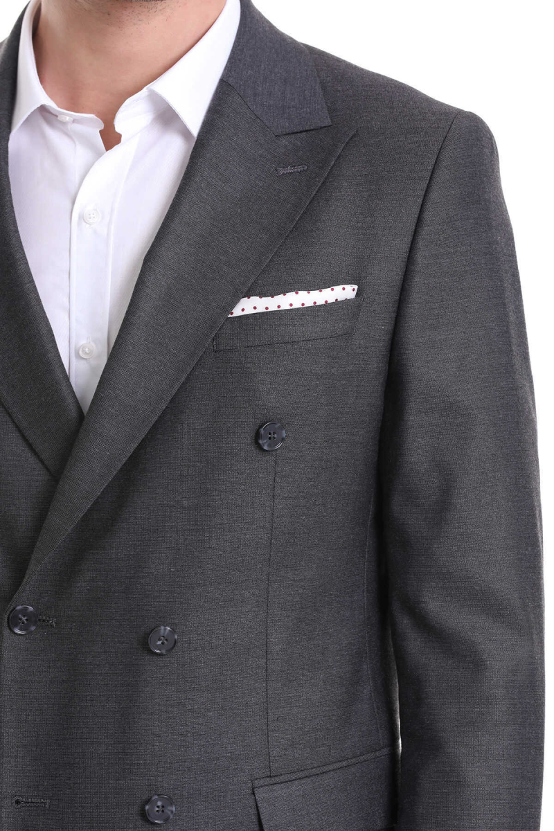 Bordo Puantiyeli Cep Mendili - Hatem Saykı (1)