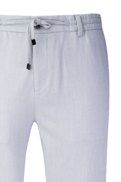 Gri Rahat Kesim Yandan Cepli Jogger Pantolon - 2
