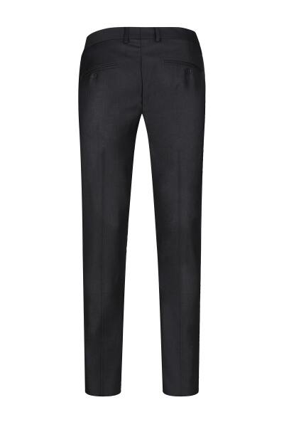 Gri Rahat Kesim Yandan Cepli Kumaş Pantolon - 3