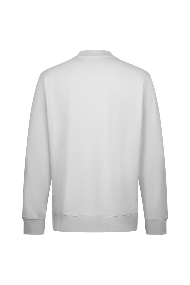 Gri Regular Fit Baskılı Pamuklu Bisiklet Yaka Sweatshirt - HTML (1)