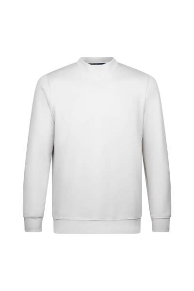 Gri Regular Fit Bisiklet Yaka Sweatshirt - 1