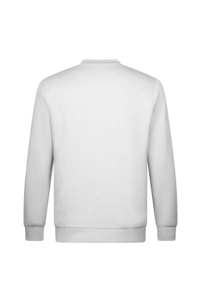 Gri Regular Fit Bisiklet Yaka Sweatshirt - 2