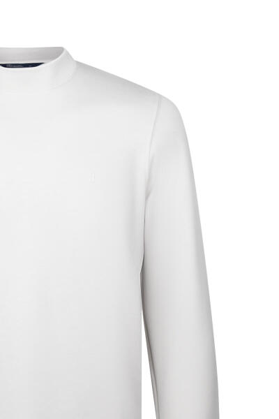Gri Regular Fit Bisiklet Yaka Sweatshirt - 3