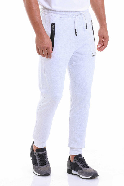 Gri Regular Fit Pamuklu Dar Paça Eşofman Altı - 3