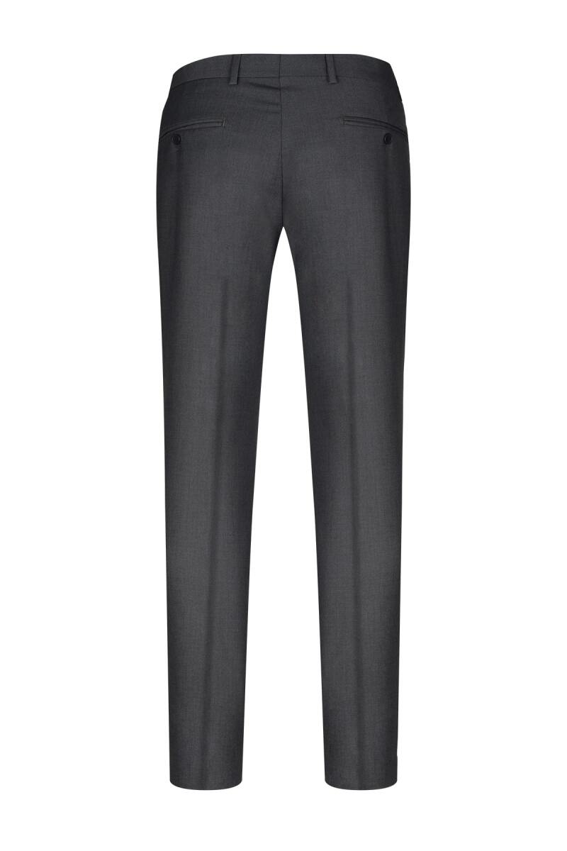 Gri Regular Fit Yandan Cepli Kumaş Pantolon - Hatemoğlu (1)