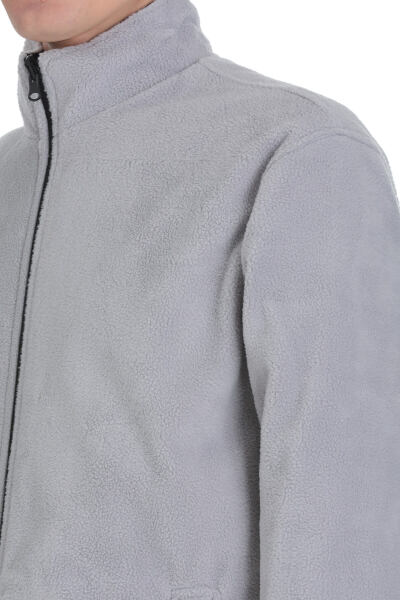 Gri Regular Fit Yarım Balıkçı Yaka Baharlık Mont - 3