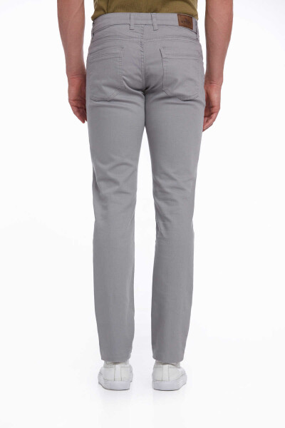 Gri Regular Fit Pamuklu 5 Cep Kot Pantolon - 7